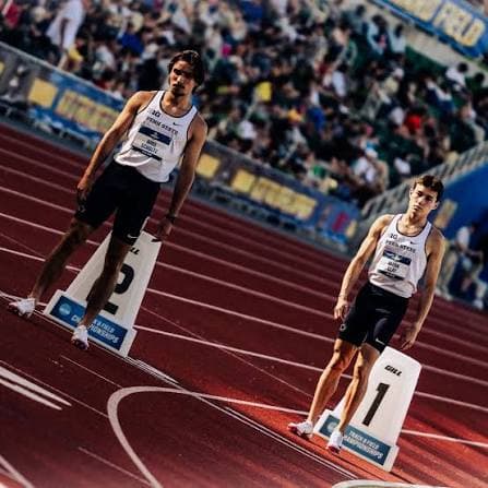 Niko Schultz training on the track